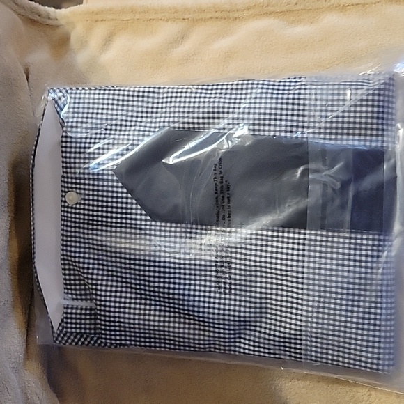 Boys xxL, Black and white checker shirt with black tie. Nwt. *still in bag*. - Picture 4 of 4